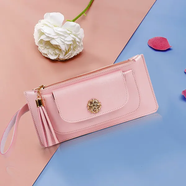 Pink_Artificial_Leather_Premium_&_Elegant_Clutch_For_Women_&_Girls