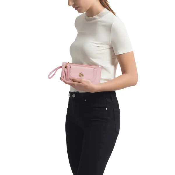 Pink_Artificial_Leather_Premium_&_Elegant_Clutch_For_Women_&_Girls