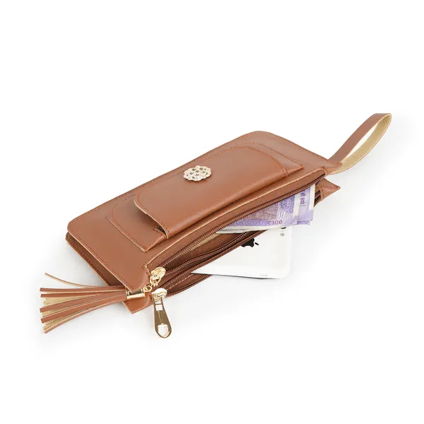 Tan_Artificial_Leather_Premium_&_Elegant_Clutch_For_Women_&_Girls