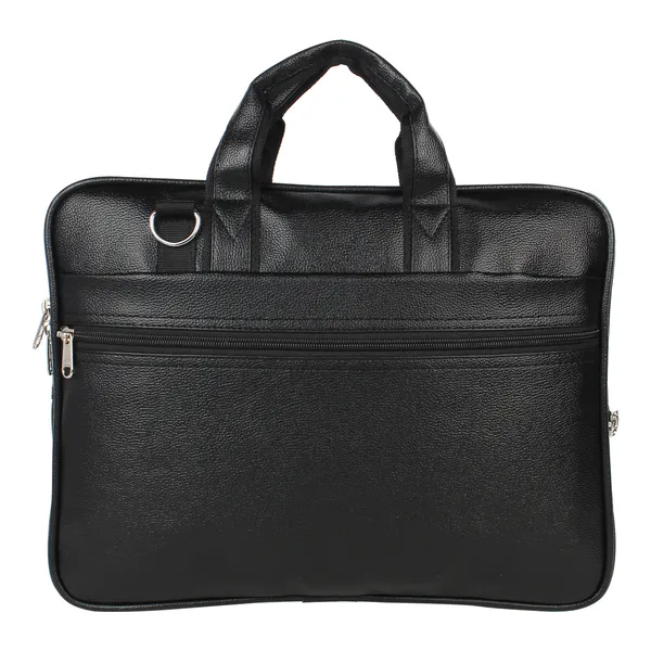 Black_Faux_Leather_Premium_&_Elegant_Laptop_Bag_For_Unisex
