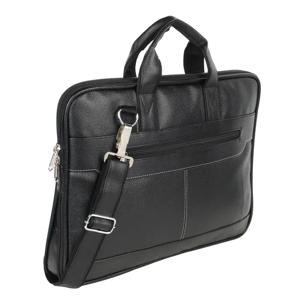Black_Faux_Leather_Premium_&_Elegant_Laptop_Bag_For_Unisex