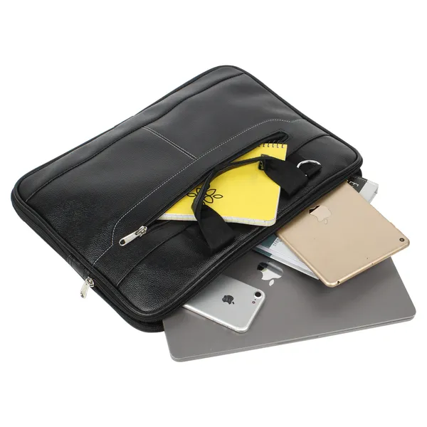 Black_Faux_Leather_Premium_&_Elegant_Laptop_Bag_For_Unisex