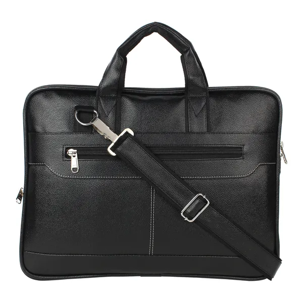Black_Faux_Leather_Premium_&_Elegant_Laptop_Bag_For_Unisex