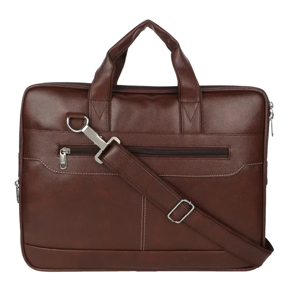 Brown_Faux_Leather_Premium_&_Elegant_Laptop_Bag_For_Unisex