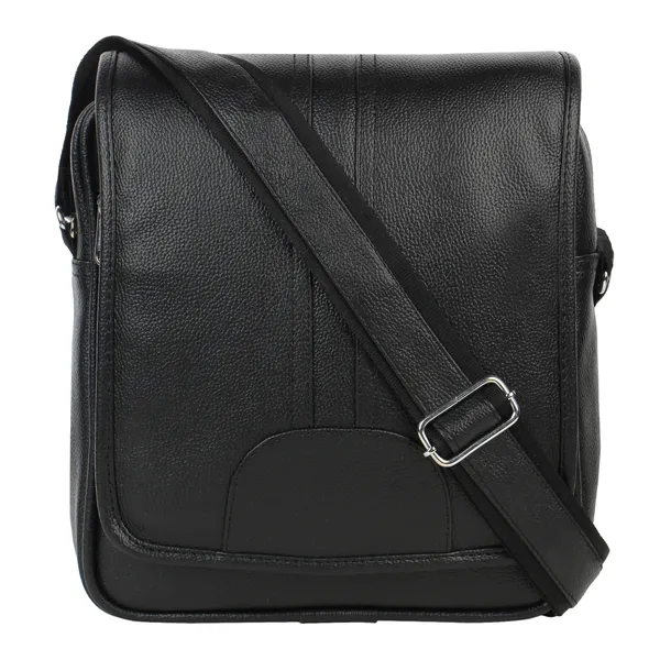 Black_Faux_Leather_Premium_&_Elegant_Body_Bag_For_Unisex
