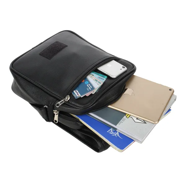 Black_Faux_Leather_Premium_&_Elegant_Body_Bag_For_Unisex