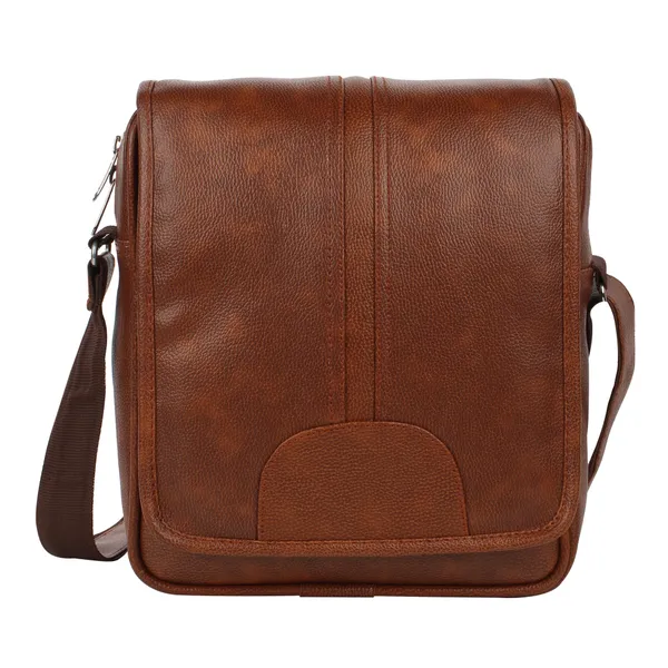 Tan_Faux_Leather_Premium_&_Elegant_Body_Bag_For_Unisex