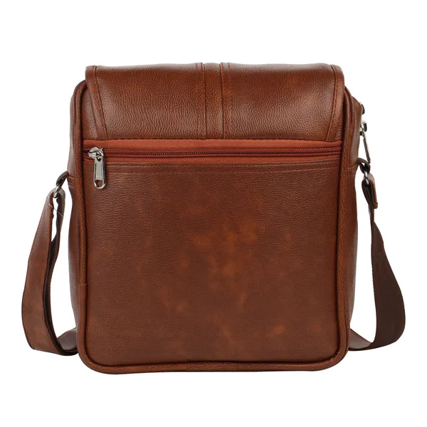 Tan_Faux_Leather_Premium_&_Elegant_Body_Bag_For_Unisex