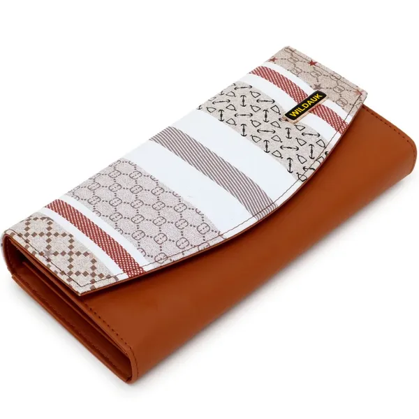 Tan_Artificial_Leather_(Faux_Leather)_Premium_&_Elegant_Clutch_For_Women_&_Girls