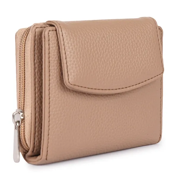 Beige_Faux_Leather_Premium_&_Elegant_Mini_Wallet_For_Women_&_Girls