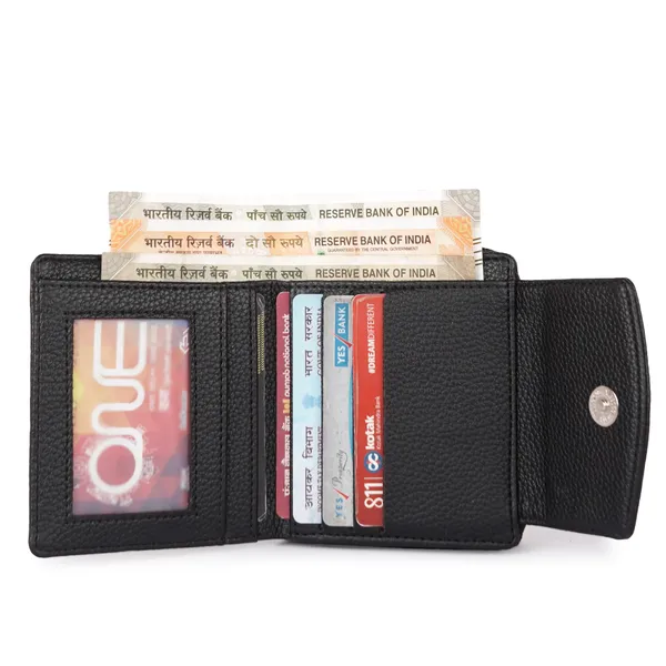 Black_Faux_Leather_Premium_&_Elegant_Mini_Wallet_For_Women_&_Girls