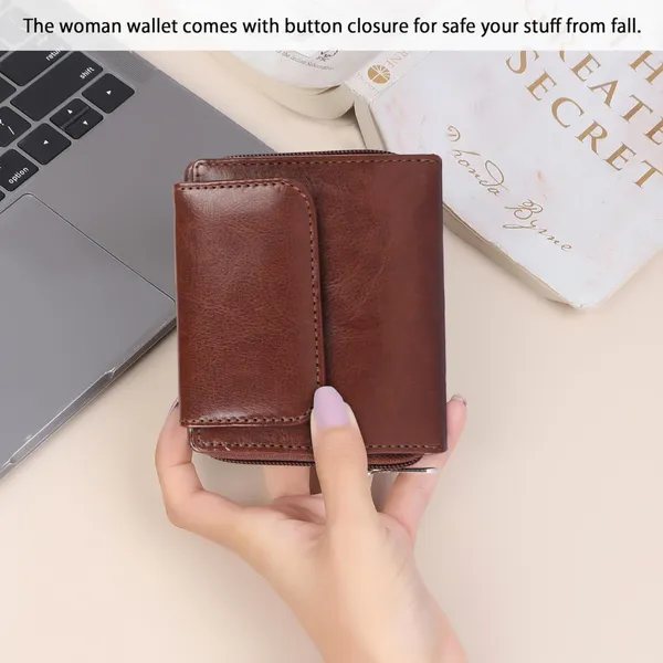 Brown_Faux_Leather_Premium_&_Elegant_Mini_Wallet_For_Women_&_Girls