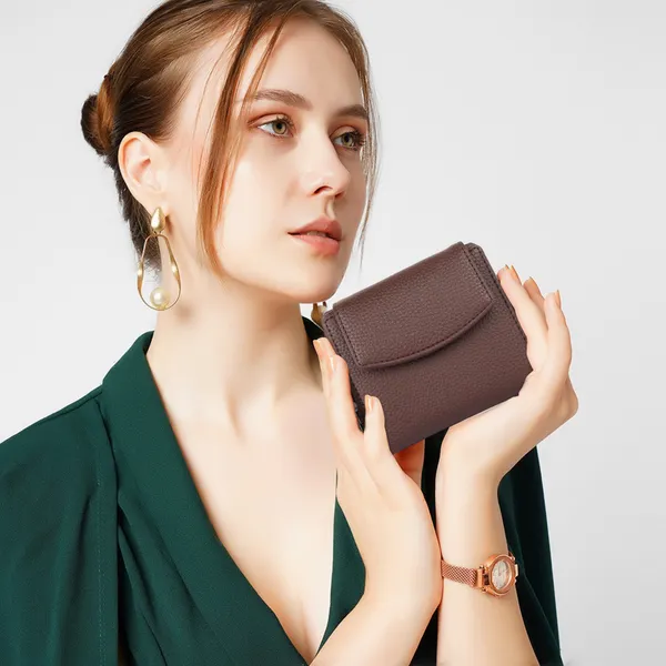 Brown_Faux_Leather_Premium_&_Elegant_Mini_Wallet_For_Women_&_Girls