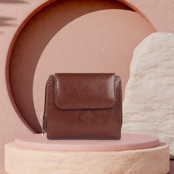 Brown_Faux_Leather_Premium_&_Elegant_Mini_Wallet_For_Women_&_Girls