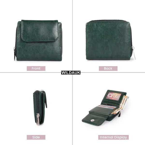 Green_Faux_Leather_Premium_&_Elegant_Mini_Wallet_For_Women_&_Girls