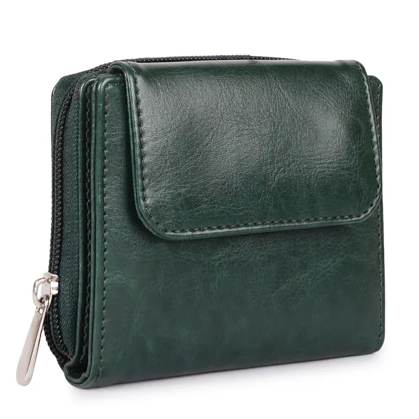 Green_Faux_Leather_Premium_&_Elegant_Mini_Wallet_For_Women_&_Girls