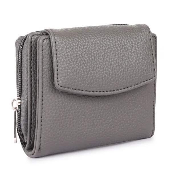 Grey_Faux_Leather_Premium_&_Elegant_Mini_Wallet_For_Women_&_Girls