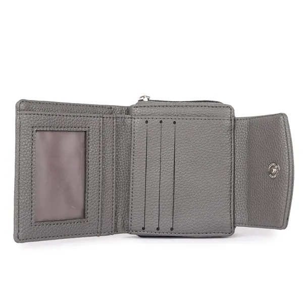Grey_Faux_Leather_Premium_&_Elegant_Mini_Wallet_For_Women_&_Girls