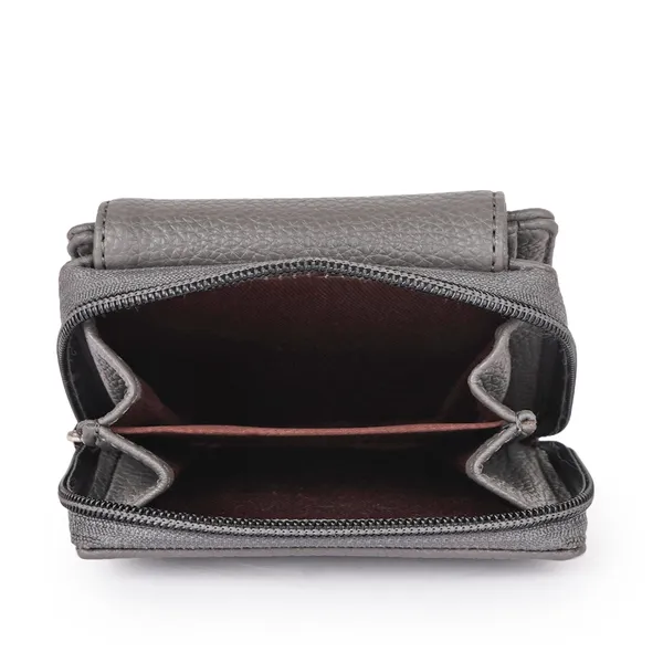 Grey_Faux_Leather_Premium_&_Elegant_Mini_Wallet_For_Women_&_Girls