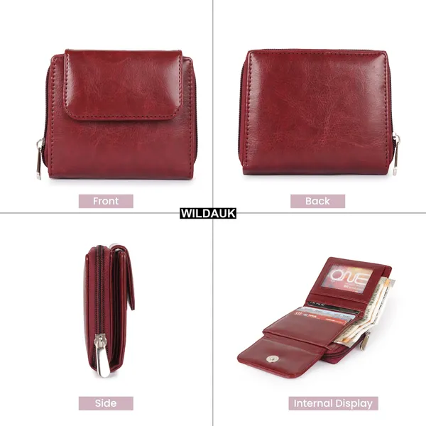 Maroon_Faux_Leather_Premium_&_Elegant_Mini_Wallet_For_Women_&_Girls