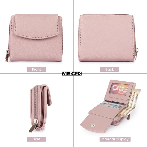 Pink_Faux_Leather_Premium_&_Elegant_Mini_Wallet_For_Women_&_Girls
