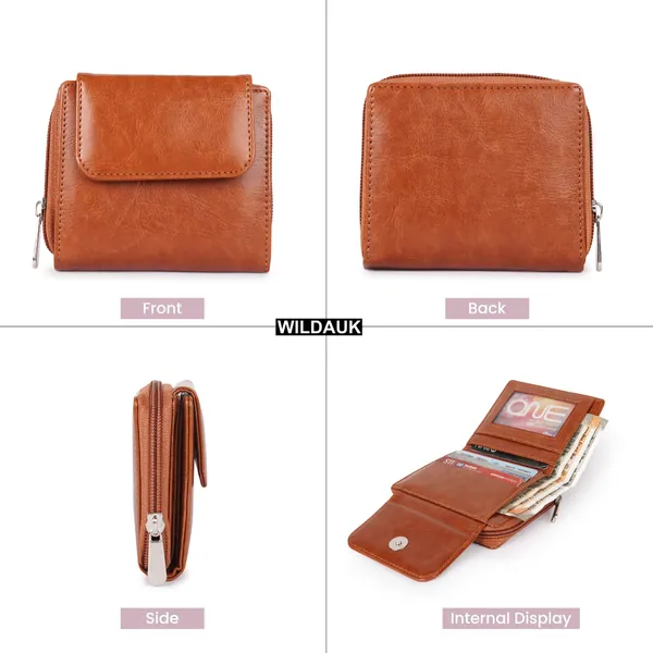 Rust_Faux_Leather_Premium_&_Elegant_Mini_Wallet_For_Women_&_Girls