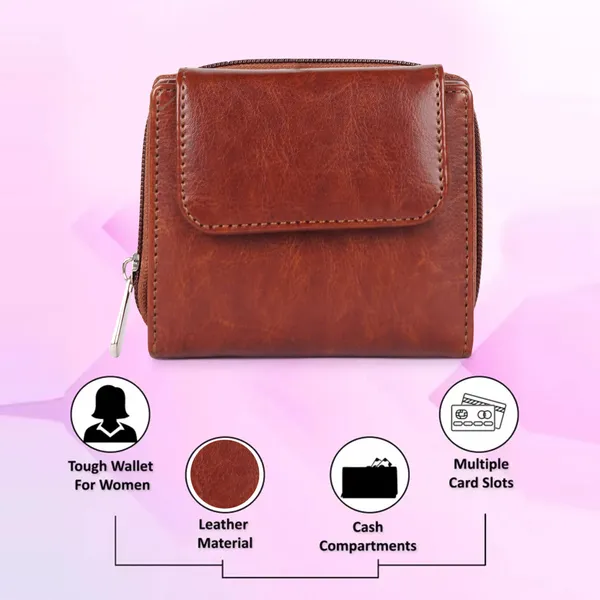 Tan_Faux_Leather_Premium_&_Elegant_Mini_Wallet_For_Women_&_Girls