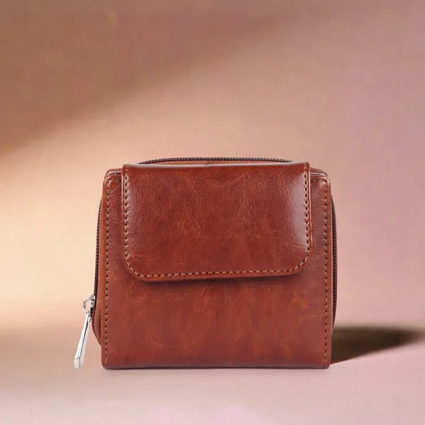 Tan_Faux_Leather_Premium_&_Elegant_Mini_Wallet_For_Women_&_Girls