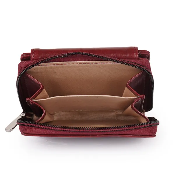 Maroon_Faux_Leather_Premium_&_Elegant_Wallet_For_Women