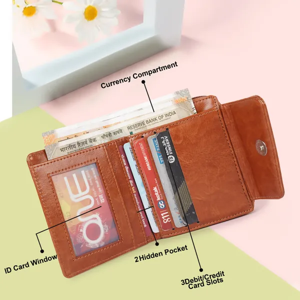 Rust_Faux_Leather_Premium_&_Elegant_Wallet_For_Women