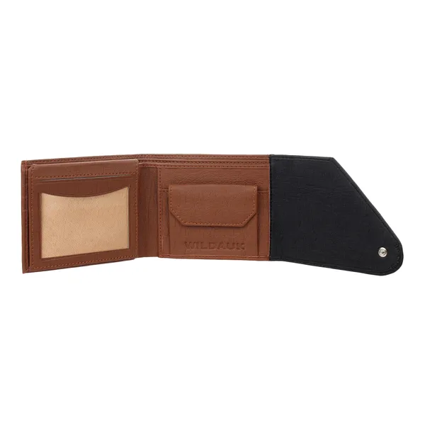 Black::Tan_Artificial_Leather_Premium_&_Elegant_Wallet_For_Men