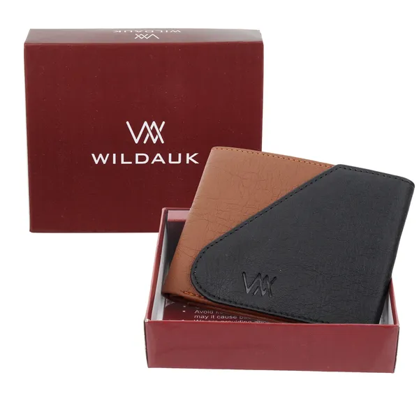 Black::Tan_Artificial_Leather_Premium_&_Elegant_Wallet_For_Men