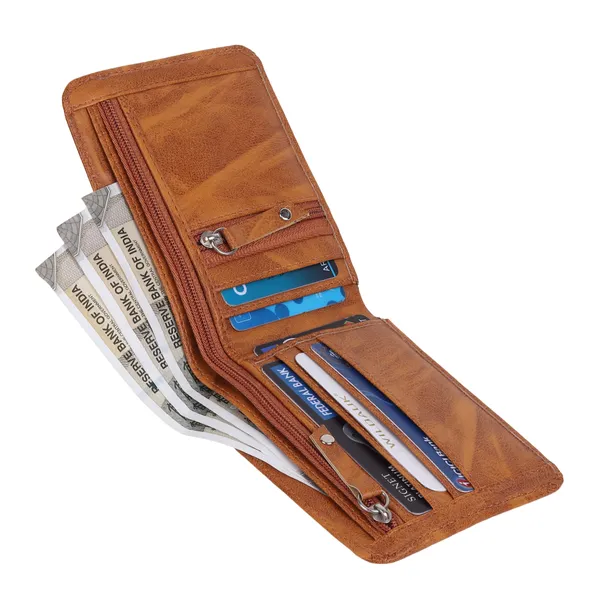 Tan_Artificial_Leather_Premium_&_Elegant_Wallet_For_Men