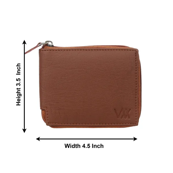 Tan_Artificial_Leather_Premium_&_Elegant_Wallet_For_Unisex