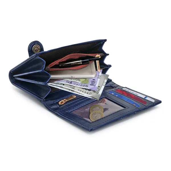 Blue_Artificial_Leather_Premium_&_Elegant_Wallet_For_Women