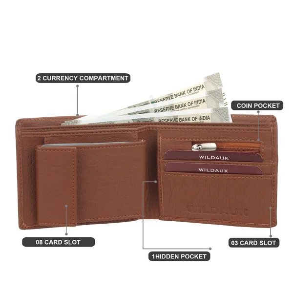 Tan_Artificial_Leather_Premium_&_Elegant_Wallet_For_Men