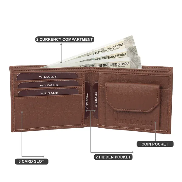 Tan_Artificial_Leather_Premium_&_Elegant_Wallet_For_Men