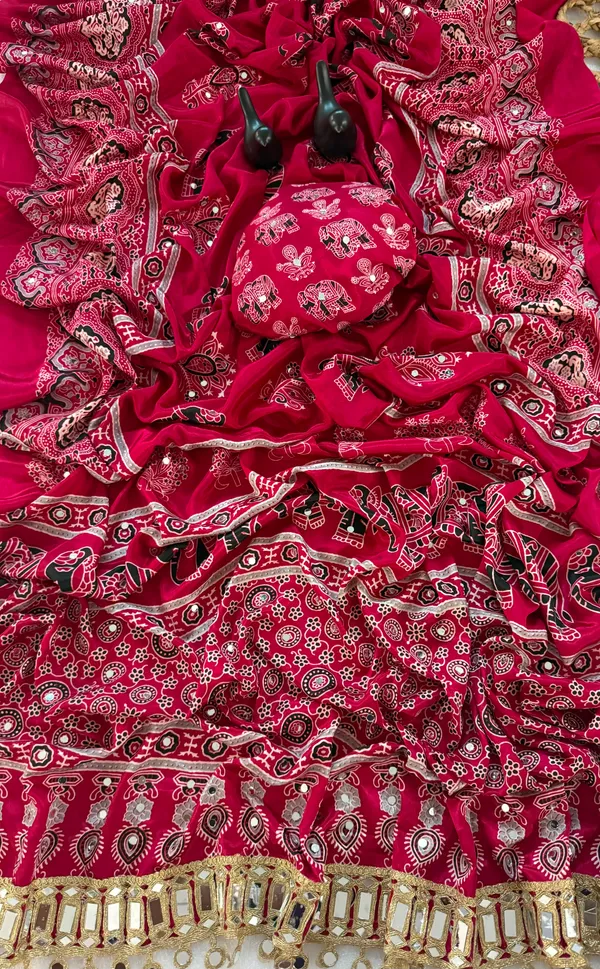 Women's_Rani_Pink_Ajrakh_Printed_Saree_with_Tiki_Embroidery_Work