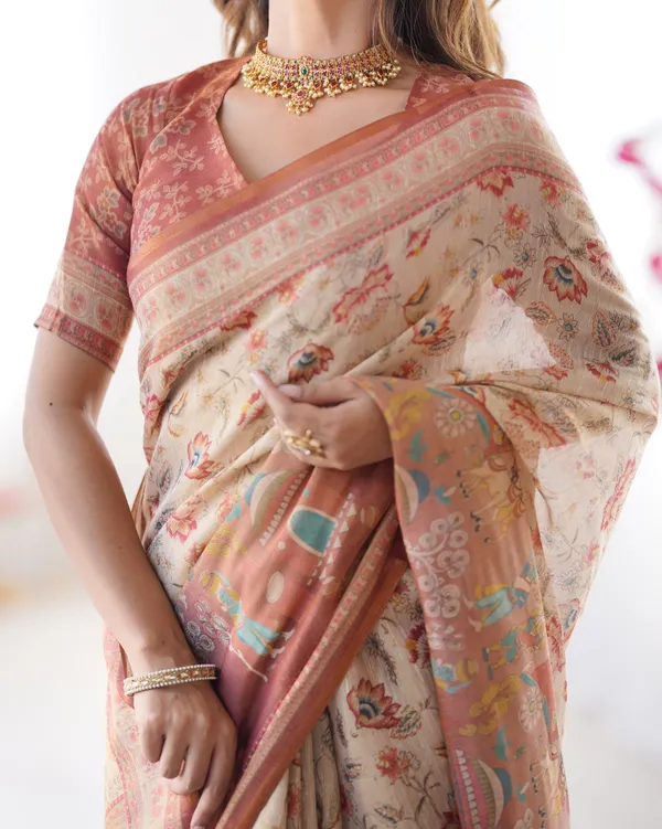Classic_Handloom_Cotton_Saree_Featuring_Buti_and_Floral_Panel_Design_With_Unstitched_Blouse