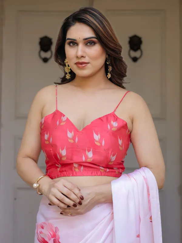 Baby_Pink_Floral_Print_Satin_Georgette_Saree_with_Designer_Blouse_for_Women_|_Elegant_Party_Wear_Saree