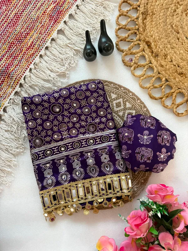 Women's_Royal_Purple_Ajrakh_Printed_Saree_with_Tiki_Embroidery_Work
