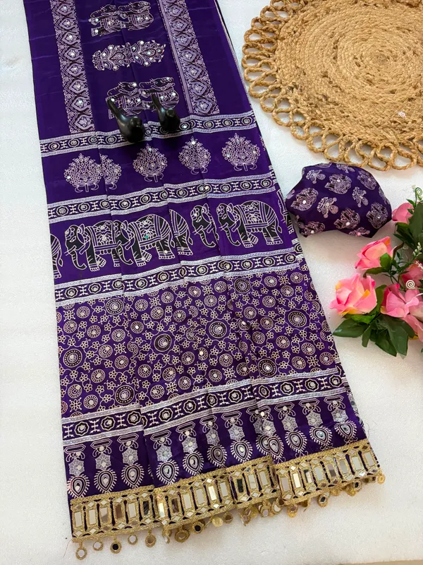Women's_Royal_Purple_Ajrakh_Printed_Saree_with_Tiki_Embroidery_Work