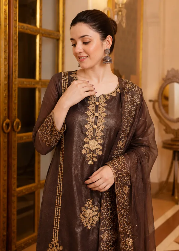 Women's_Art_Silk_Jacquard_Kurta_Set_with_Bottom_&_Dupatta_|_Elegant_Ethnic_Wear