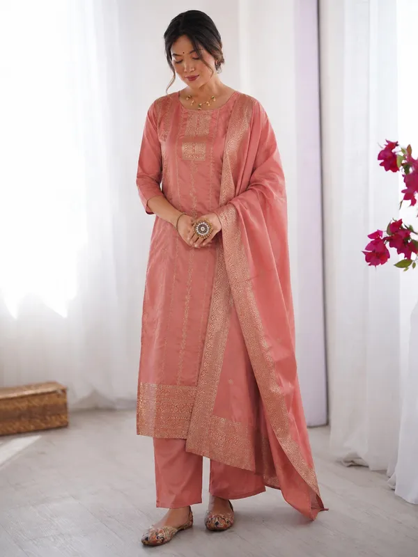 Women's_Art_Silk_Jacquard_Kurta_Set_with_Bottom_&_Dupatta_|_Elegant_Ethnic_Wear