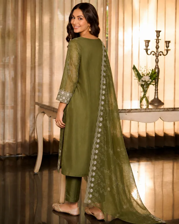 Women's_Art_Silk_Jacquard_Kurta_Set_with_Bottom_&_Dupatta_|_Elegant_Ethnic_Wear