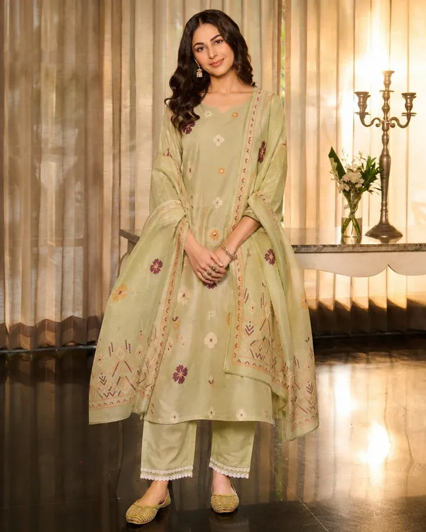 Women's_Cotton_Spun_Hand_Print_Kurta_Set_with_Bottom_&_Dupatta_|_Stitched_Ethnic_Wear