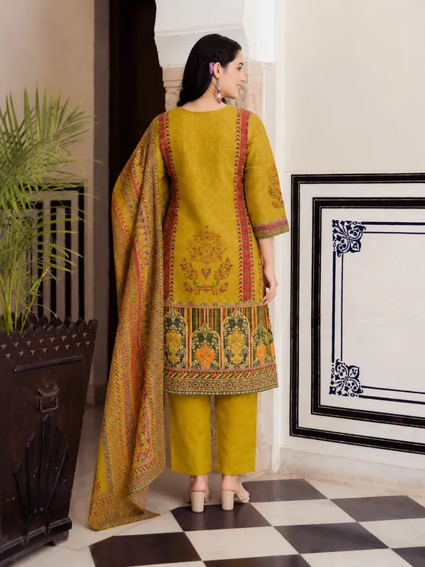 Women's_Cotton_Spun_Hand_Print_Kurta_Set_with_Bottom_&_Dupatta_|_Stitched_Ethnic_Wear