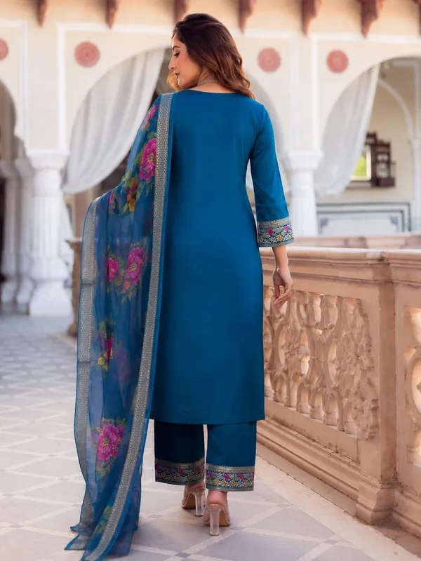 Women's_Cotton_Spun_Hand_Print_Kurta_Set_with_Bottom_&_Dupatta_|_Stitched_Ethnic_Wear