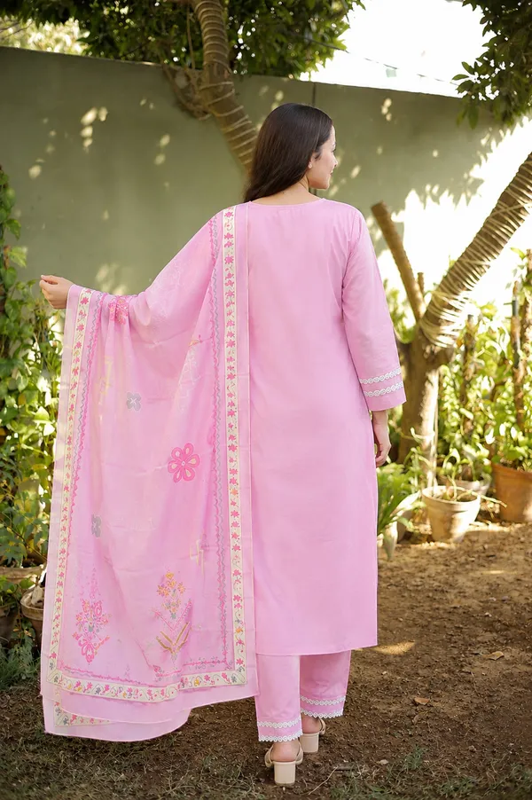 Women's_Cotton_Spun_Hand_Print_Kurta_Set_with_Bottom_&_Dupatta_|_Stitched_Ethnic_Wear