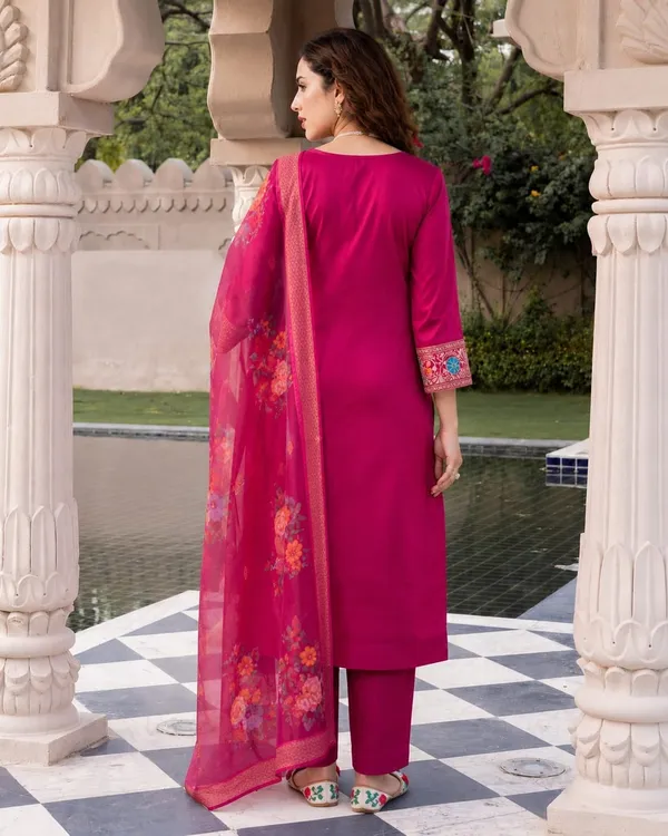 Women's_Cotton_Spun_Hand_Print_Kurta_Set_with_Bottom_&_Dupatta_|_Stitched_Ethnic_Wear
